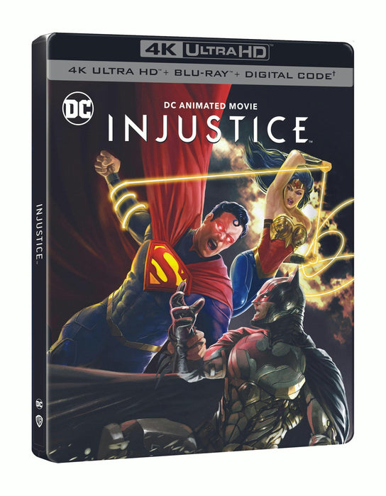 Injustice - Limited Edition Steelbook (4K Ultra HD + Blu ray + Digital) - for just $30.99! 