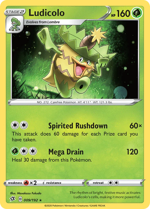 Ludicolo (009/192) [Sword & Shield: Rebel Clash] - for just $0.10! 