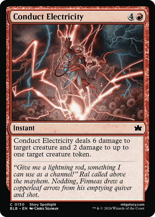 Conduct Electricity (BLB-130) - Bloomburrow - for just $0.01! 