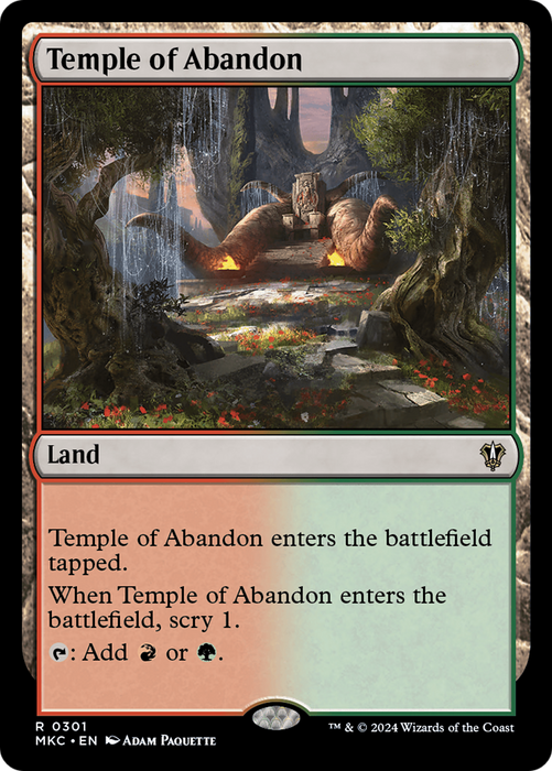 Temple of Abandon (MKC-301) - Murders at Karlov Manor Commander - for just $0.07! 