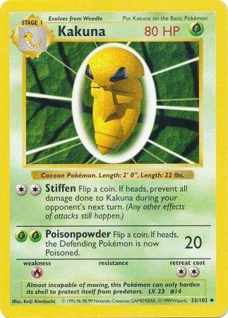 Kakuna (33/102) [Base Set Shadowless Unlimited] - for just $1.25! 