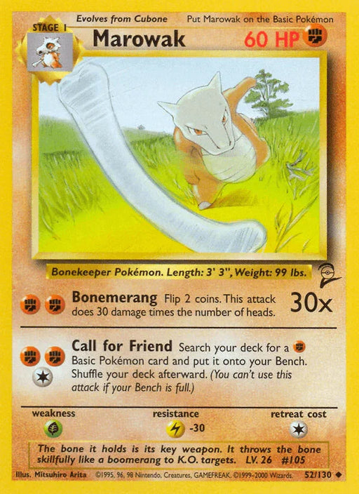 Marowak (52/130) [Base Set 2] - for just $1.10! 