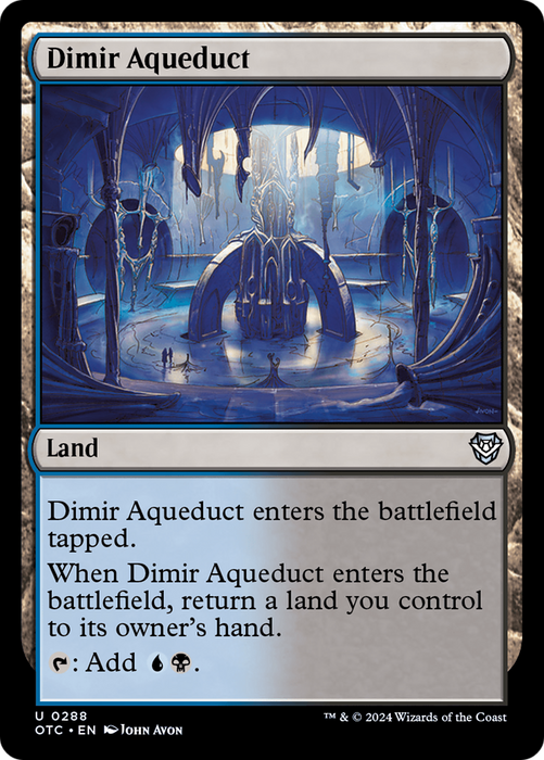 Dimir Aqueduct (OTC-288) - Outlaws of Thunder Junction Commander - for just $0.10! 
