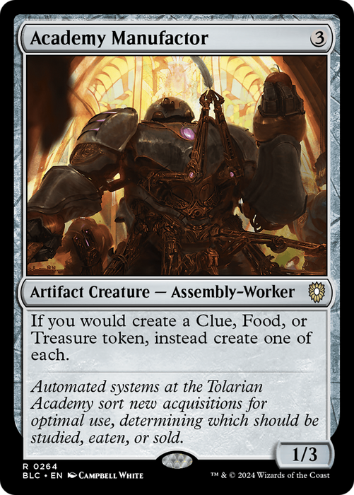 Academy Manufactor (BLC-264) - Bloomburrow Commander - for just $2.16! 