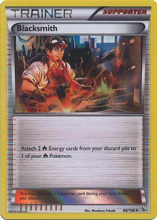 Blacksmith (88/106) (Sheen Holo Pyroar Collection Exclusive) [XY: Flashfire] - for just $1.20! 