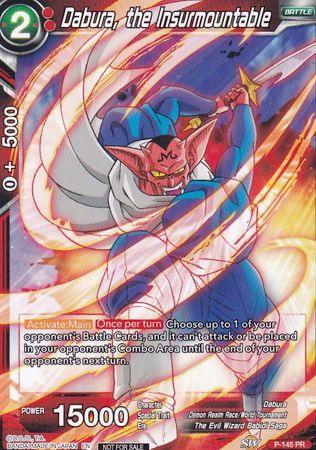 Dabura, the Insurmountable (Power Booster: World Martial Arts Tournament) (P-145) [Promotion Cards] - for just $0.15! 
