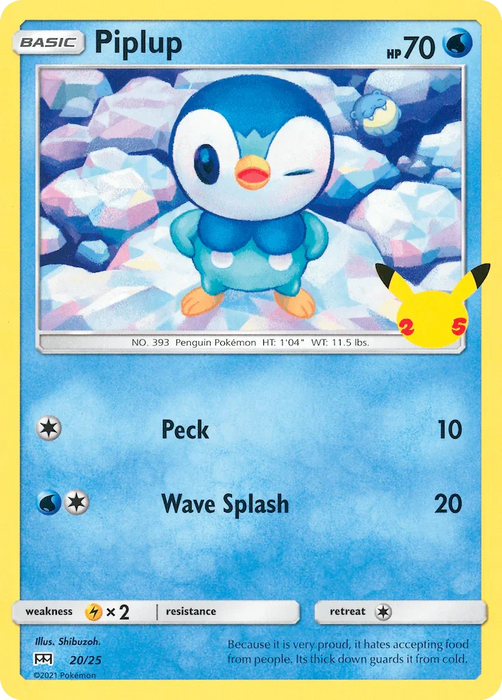 Piplup (20/25) [McDonald's 25th Anniversary] - for just $0.45! 