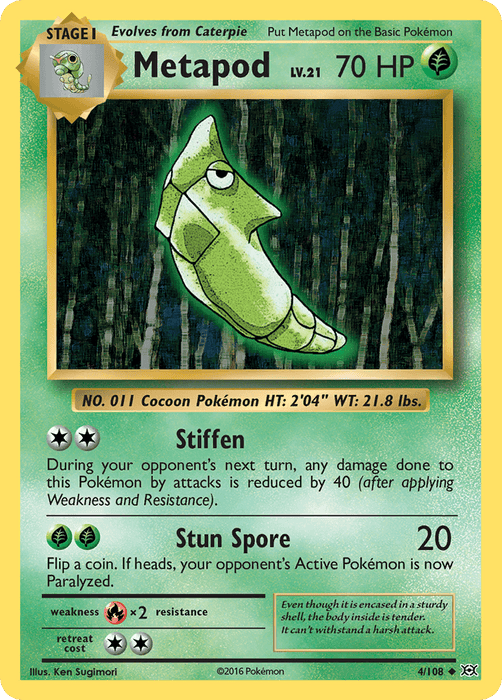Metapod (4/108) [XY: Evolutions] - for just $0.10! 