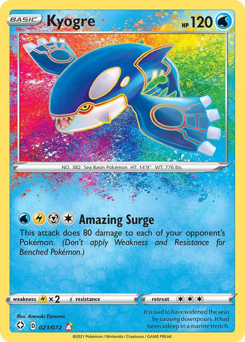 Kyogre (021/072) [Sword & Shield: Shining Fates] - for just $1.90! 