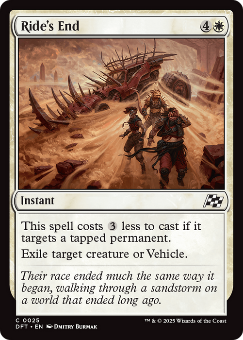 Ride's End (DFT-025) - Aetherdrift Foil - for just $0.06! 