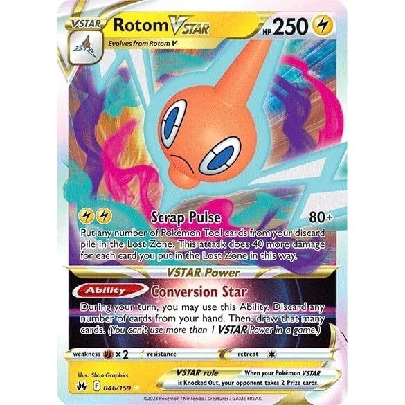 Rotom VSTAR (046/159) [Sword & Shield: Crown Zenith] - Just $0.50! Shop now at Retro Gaming of Denver