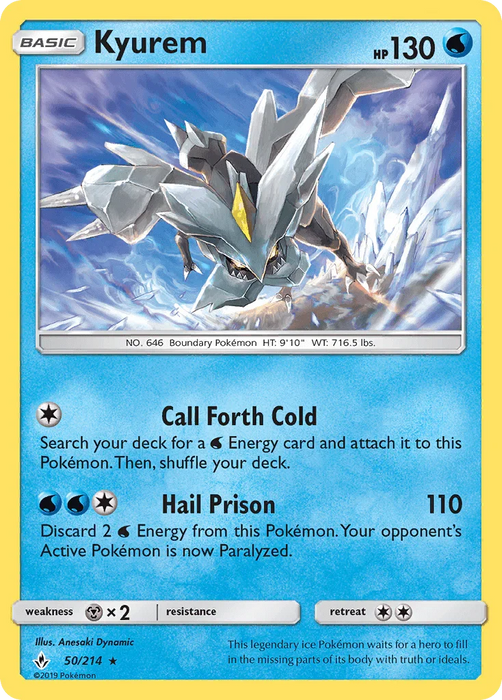 Kyurem (50/214) [Sun & Moon: Unbroken Bonds] - for just $0.25! 