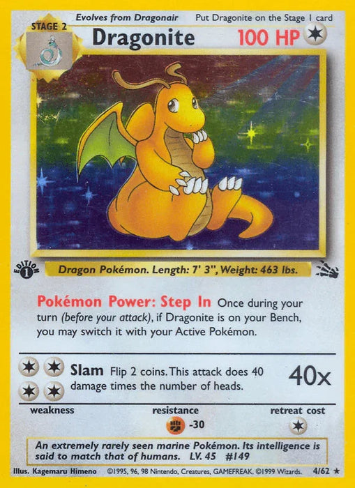 Dragonite (4/62) [Fossil 1st Edition] - for just $165.25! 
