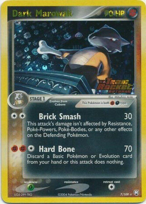 Dark Marowak (7/109) (Stamped) [EX: Team Rocket Returns] - for just $49.70! 