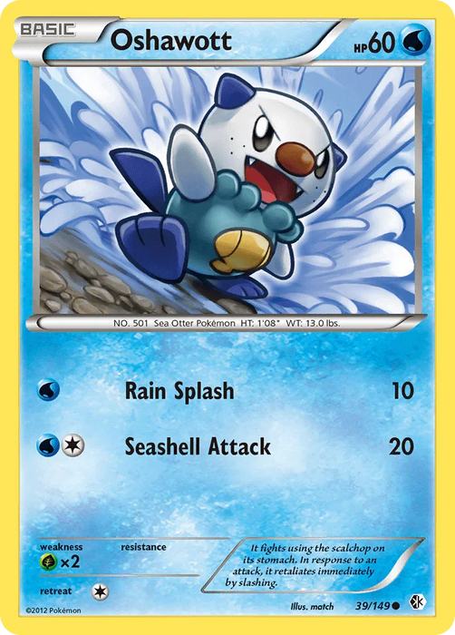 Oshawott (39/149) [Black & White: Boundaries Crossed] - for just $0.20! 