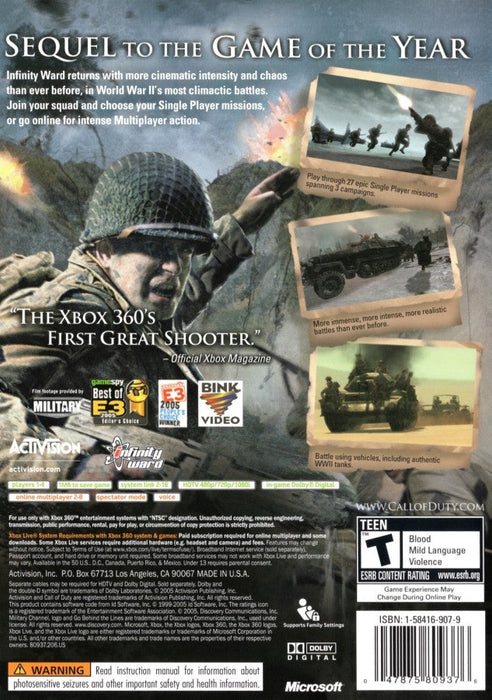 Call of Duty 2 – Xbox 360 (X360) - for just $10.99! 