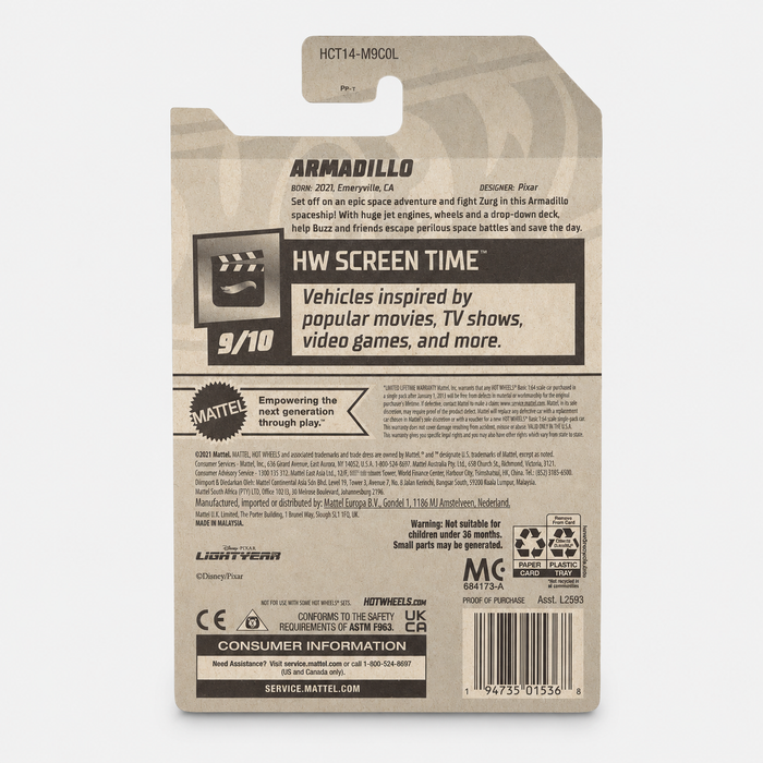 Hot Wheels Armadillo | Screen Time Series 9/10 - for just $2.49! 
