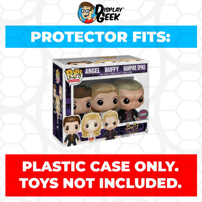 Pop Protector for 3 Pack Angel, Buffy & Vampire Spike HMV Funko Pop - for just $13.99! 