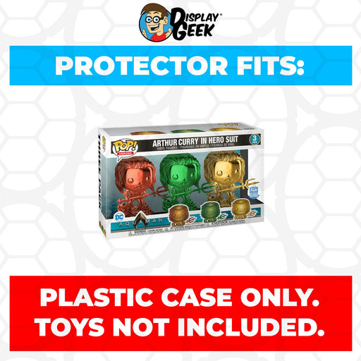 Pop Protector for 3 Pack Aquaman Arthur Curry in Hero Suit Chrome Funko Pop - Just $13.99! Shop now at Retro Gaming of Denver