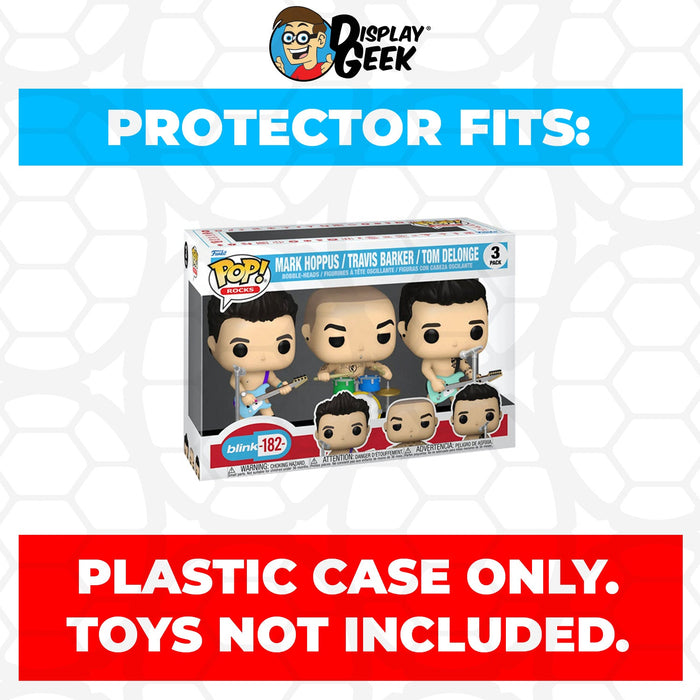 Pop Protector for 3 Pack Blink 182 Mark, Travis & Tom Playing Instruments Funko - for just $13.99! 