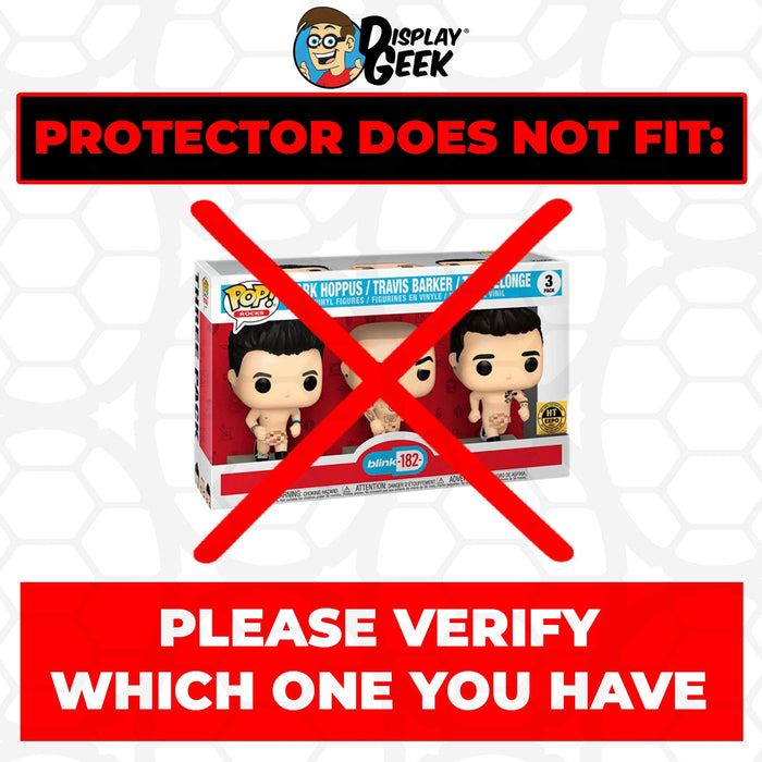 Pop Protector for 3 Pack Blink 182 Mark, Travis & Tom Playing Instruments Funko - for just $13.99! 