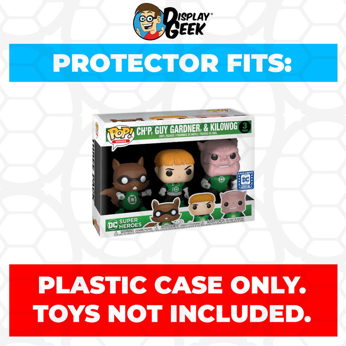 Pop Protector for 3 Pack Ch'p, Guy Gardner & Kilowog Funko Pop - Just $13.99! Shop now at Retro Gaming of Denver