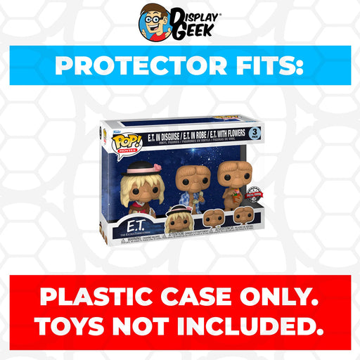 Pop Protector for 3 Pack E.T. in Disguise, Robe & Flowers Funko Pop - Just $13.99! Shop now at Retro Gaming of Denver