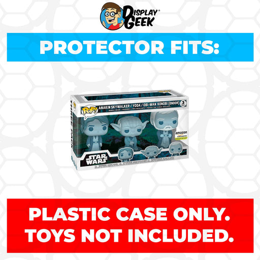 Pop Protector for 3 Pack Anakin Skywalker, Yoda & Obi-Wan Kenobi Glow Funko Pop - Just $13.99! Shop now at Retro Gaming of Denver