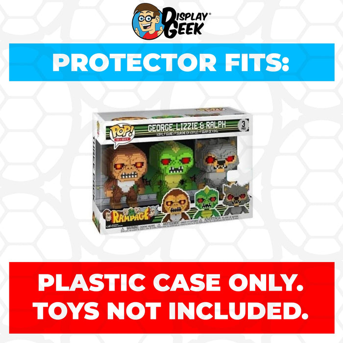 Pop Protector for 3 Pack Rampage George, Lizzie & Ralph 8-Bit Funko Pop - Just $13.99! Shop now at Retro Gaming of Denver