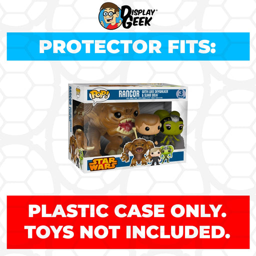 Pop Protector for 3 Pack Rancor with Luke Skywalker & Slave Oola Funko Pop - Just $16.99! Shop now at Retro Gaming of Denver