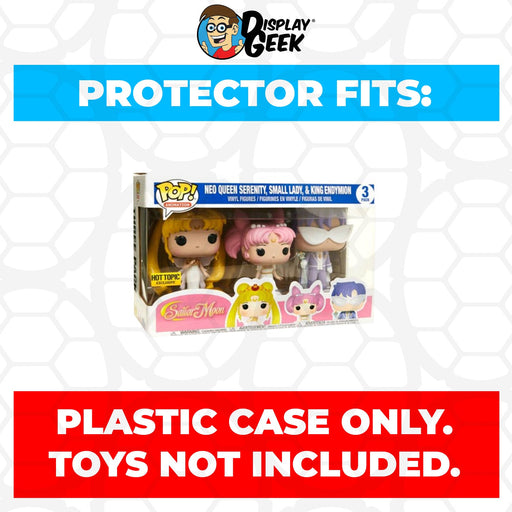 Pop Protector for 3 Pack Neo Queen Serenity, Small Lady & King Endymion Funko - Just $13.99! Shop now at Retro Gaming of Denver