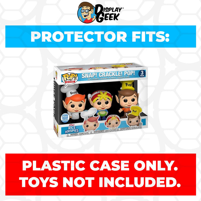 Pop Protector for 3 Pack Rice Krispies Snap! Crackle! Pop! Funko Pop - Just $13.99! Shop now at Retro Gaming of Denver