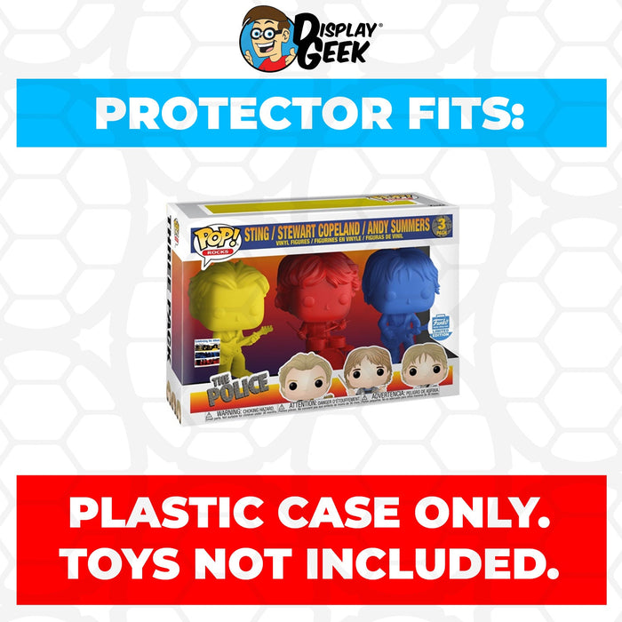 Pop Protector for 3 Pack The Police Sting, Stewart & Andy Synchronicity Funko - for just $13.99! 