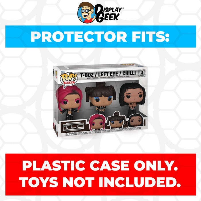 Pop Protector for 3 Pack TLC No Scrubs T-Boz, Left Eye & Chilli Funko Box - for just $13.99! 