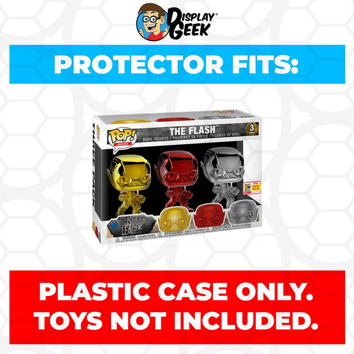 Pop Protector for 3 Pack The Flash Chrome SDCC Funko Pop - Just $13.99! Shop now at Retro Gaming of Denver