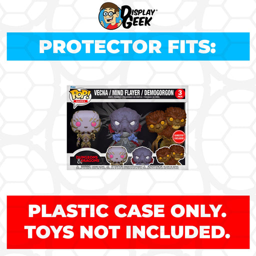 Pop Protector for 3 Pack Vecna, Mind Flayer & Demogorgon Funko Pop - Just $13.99! Shop now at Retro Gaming of Denver