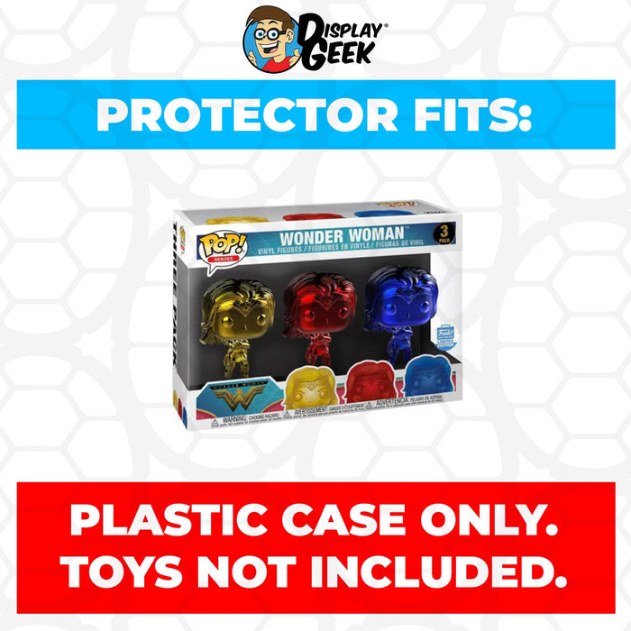 Pop Protector for 3 Pack Wonder Woman Gauntlets Chrome Funko Pop - Just $13.99! Shop now at Retro Gaming of Denver