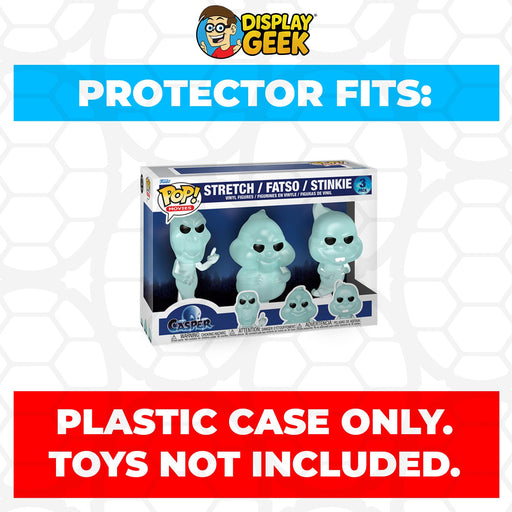 Pop Protector for Funko Pop 3 Pack Casper - Stretch, Fatso & Stinkie Box - for just $13.99! 