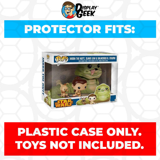 Pop Protector for 3 Pack Jabba The Hutt & Leia & Salacious B. Crumb Funko Pop - for just $16.99! 
