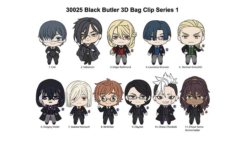 Black Butler 3D Foam Bag Clip Bling Bag - for just $8.99! 