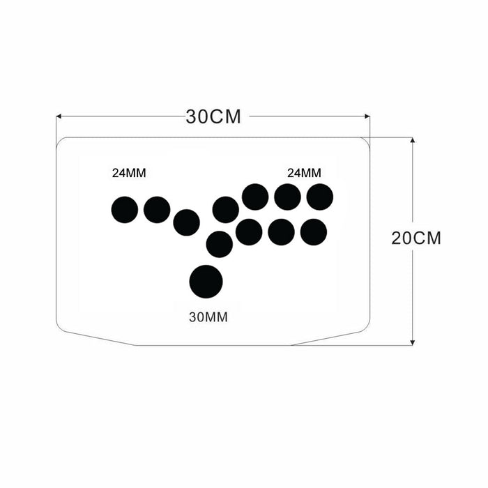 DIY Leverless-Style Joystick All Button Fighting Game Controllers Kit Panel Case Buttons Encoder - Just $59.99! Shop now at Retro Gaming of Denver