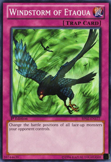 Windstorm of Etaqua [BP02-EN177] Mosaic Rare - for just $0.10! 