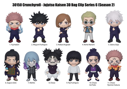 Jujutsu Kaisen 3D Foam Bag Clip Series 6 - Blind Bag Collectible - for just $8.99! 