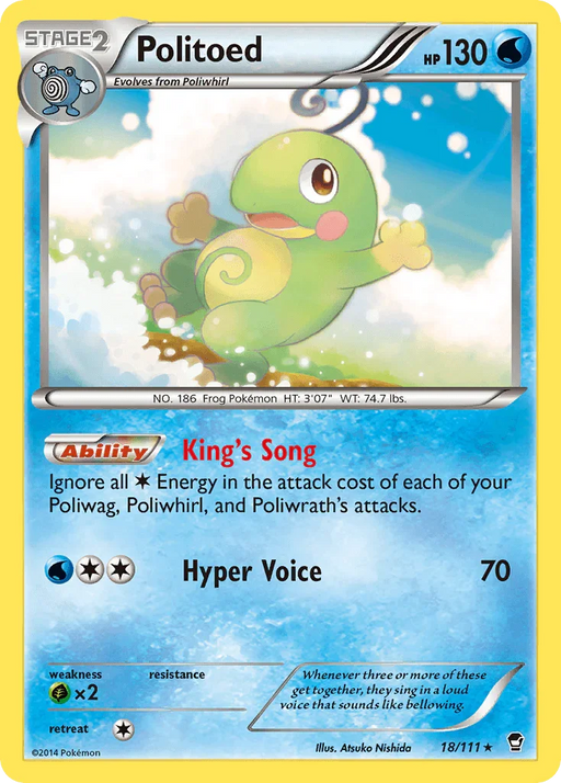 Politoed (18/111) [XY: Furious Fists] - for just $0.40! 