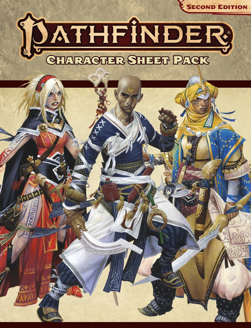 Pathfinder - Character Sheet Pack 2nd Edition - for just $9.99! 