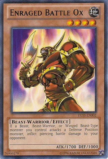 Enraged Battle Ox (Green) [DL15-EN002] Rare - for just $1! 