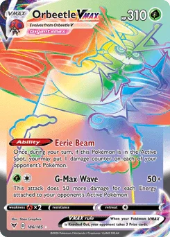 Orbeetle VMAX (186/185) [Sword & Shield: Vivid Voltage] - for just $2.80! 