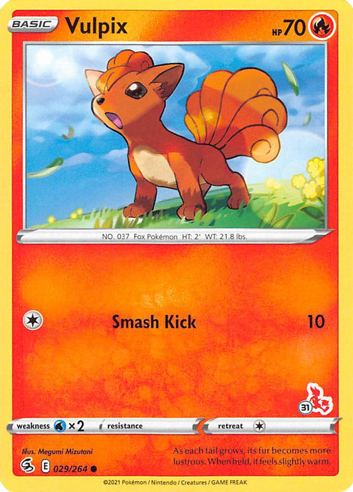 Vulpix (029/264) (Cinderace Stamp #31) [Battle Academy 2022] - Just $0.05! Shop now at Retro Gaming of Denver