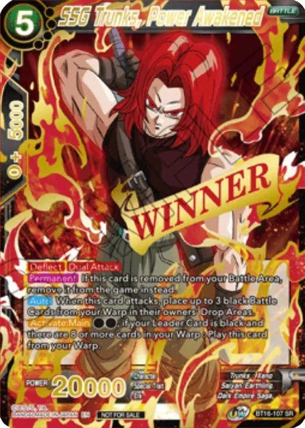 SSG Trunks, Power Awakened (Event Pack 10) (BT16-107) [Tournament Promotion Cards] - for just $16.75! 