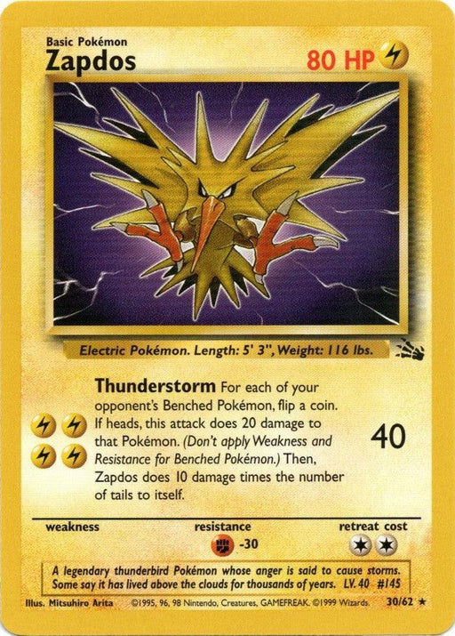 Zapdos (30/62) [Fossil Unlimited] - for just $3.65! 